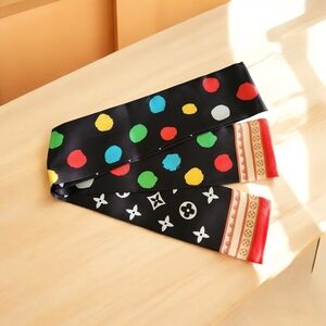 Fashion Colorful Polka Dot Silk Twillie
